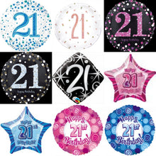 Load image into Gallery viewer, 21st Foil Balloon Bouquet - UpUpNAwayBalloons