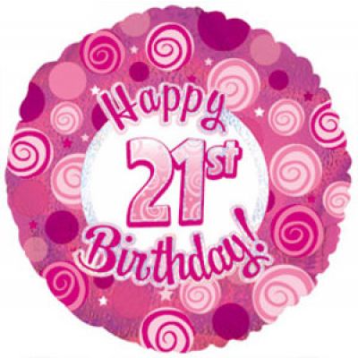 21st Foil Balloon Bouquet - UpUpNAwayBalloons