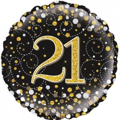 21st Foil Balloon Bouquet - UpUpNAwayBalloons