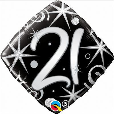 21st Foil Balloon Bouquet - UpUpNAwayBalloons