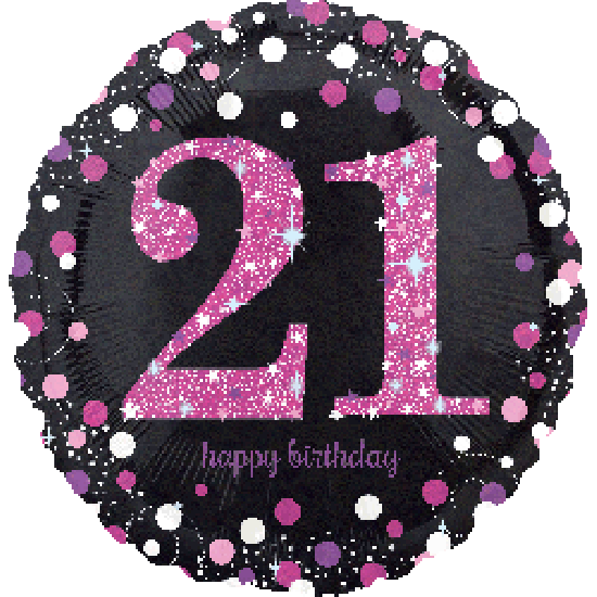 21st Foil Balloon Bouquet - UpUpNAwayBalloons