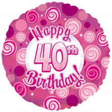 Load image into Gallery viewer, 40th Foil Balloon Bouquet - UpUpNAwayBalloons