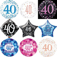 Load image into Gallery viewer, 40th Foil Balloon Bouquet - UpUpNAwayBalloons