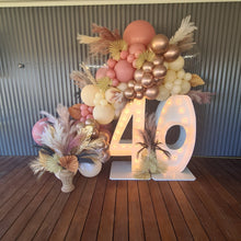Load image into Gallery viewer, 40th Light Up Hire Numbers - Not available to hire without a Balloon Garland - UpUpNAwayBalloons