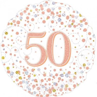 50th Foil Balloon Bouquet - UpUpNAwayBalloons
