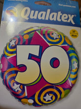 Load image into Gallery viewer, 50th Foil Balloon Bouquet - UpUpNAwayBalloons