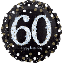 Load image into Gallery viewer, 60th Foil Balloon Bouquet - UpUpNAwayBalloons
