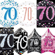 Load image into Gallery viewer, 70th Foil Balloon Bouquet - UpUpNAwayBalloons