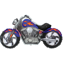 Load image into Gallery viewer, Motorbike / Motorcycle Blue or Black by UpUpNAwayBalloons