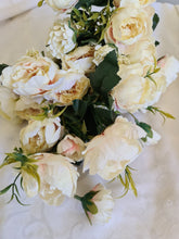 Load image into Gallery viewer, Artificial Flowers and Greenery for hire - available for hire when hiring a backdrop with us and an Organic Balloon Garland by UpUpNAwayBalloons