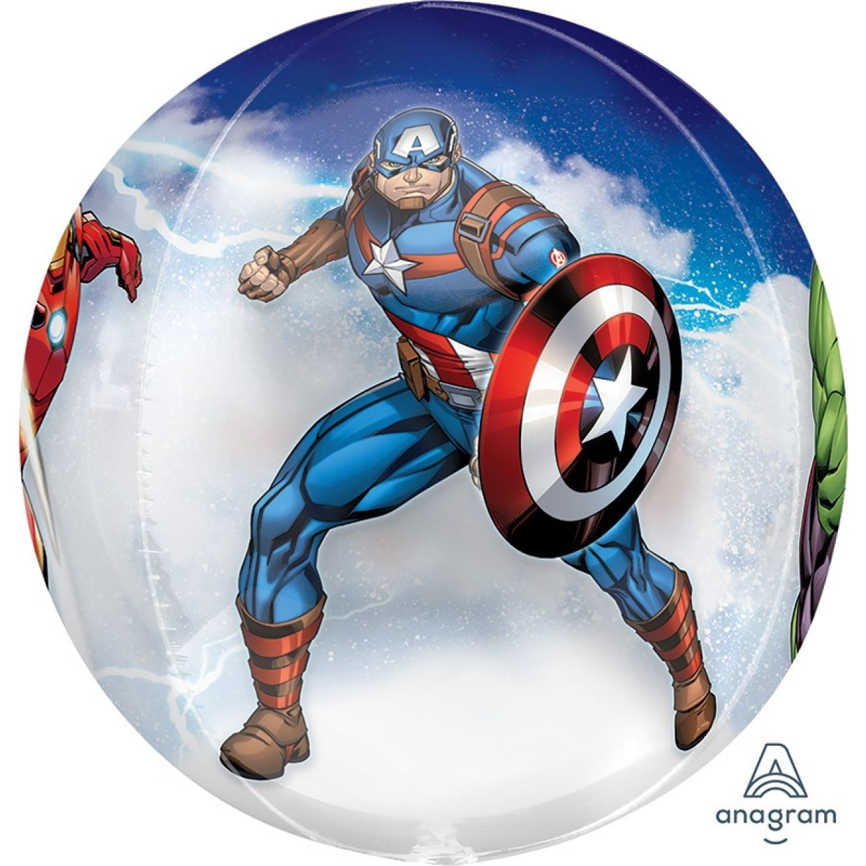 Avengers Round Metallic Sphere - UpUpNAwayBalloons