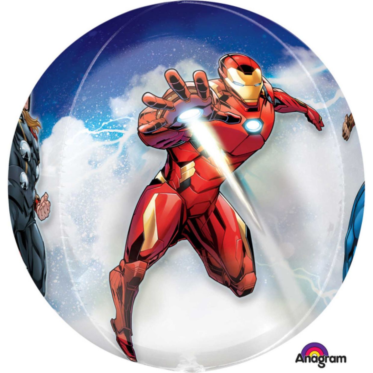 Avengers Round Metallic Sphere - UpUpNAwayBalloons