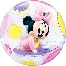 Baby Girl Bubble Balloon - Disney Baby Minnie Mouse - UpUpNAwayBalloons