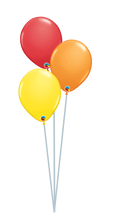 Load image into Gallery viewer, Balloon Bouquet Plain (Ranging from 3 Balloons - 12 Balloons) by UpUpNAwayBalloons