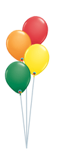 Load image into Gallery viewer, Balloon Bouquet Plain (Ranging from 3 Balloons - 12 Balloons) by UpUpNAwayBalloons