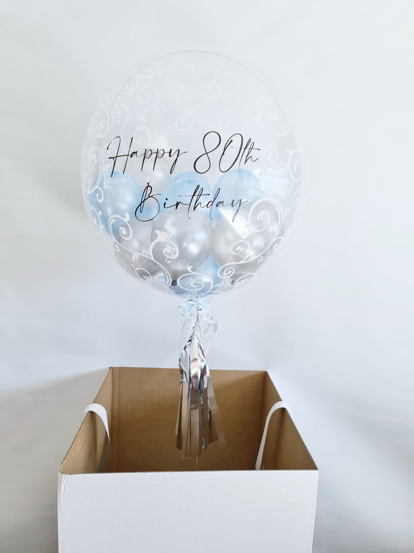 Beautiful Bubble Balloons in a Box - Filagree - UpUpNAwayBalloons