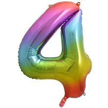 Load image into Gallery viewer, Bright Rainbow Numbers by UpUpNAwayBalloons