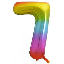 Load image into Gallery viewer, Bright Rainbow Numbers by UpUpNAwayBalloons