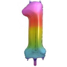 Load image into Gallery viewer, Bright Rainbow Numbers by UpUpNAwayBalloons