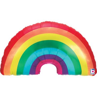 Bright Rainbow Supershape - UpUpNAwayBalloons