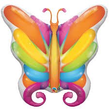 Butterfly Tropical Colours - UpUpNAwayBalloons