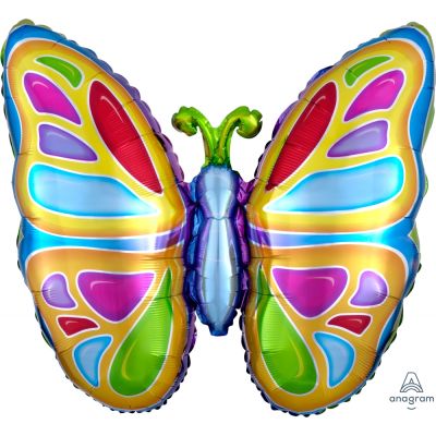 Butterfly Vibrant Colours - UpUpNAwayBalloons