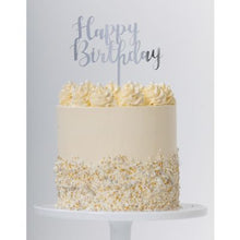 Load image into Gallery viewer, Cake Topper Happy Birthday (Gold, Rose Gold & Silver) - UpUpNAwayBalloons