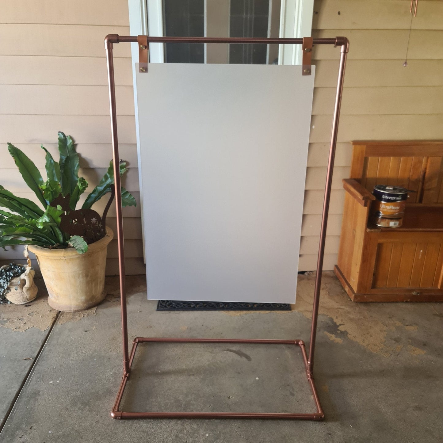 Frame Hire for hanging sign (not available to hire without a backdrop and organic garlands) - UpUpNAwayBalloons