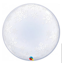 Load image into Gallery viewer, Frozen Theme Snowflake Bubble Balloon by UpUpNAwayBalloons