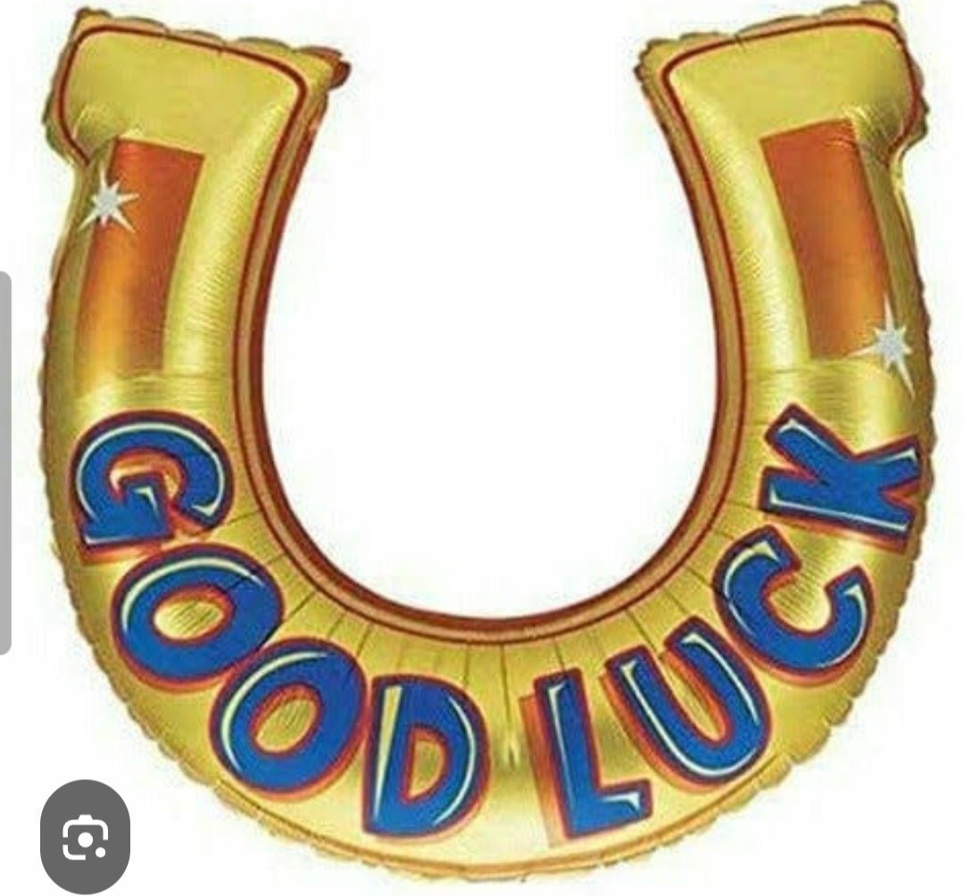 Good Luck Horse Shoe - UpUpNAwayBalloons