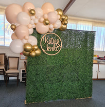 Load image into Gallery viewer, Greenery Wall Backdrop for Hire (2 styles to choose from) - Only available when ordering Balloon Garlands or flowers also by UpUpNAwayBalloons