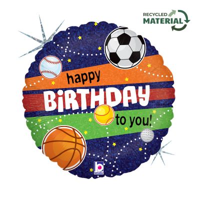 HB Sports theme 45cm Foil Balloon - UpUpNAwayBalloons