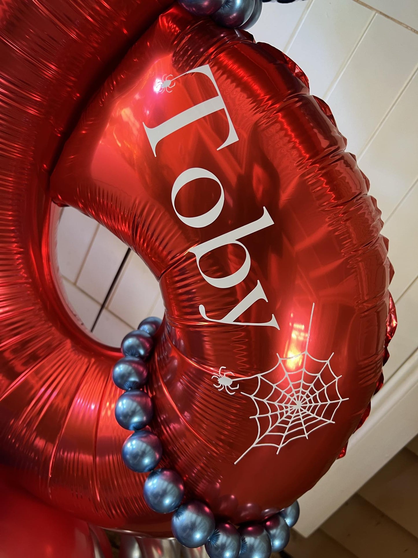 Marquee Style Charachter Theme with Helium Supershape and bouquet Single Balloon Number - UpUpNAwayBalloons