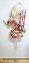 Load image into Gallery viewer, Marquee style Helium Personalised Numbers by UpUpNAwayBalloons