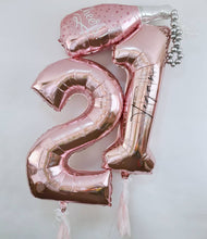 Load image into Gallery viewer, Marquee style Helium Personalised Numbers by UpUpNAwayBalloons