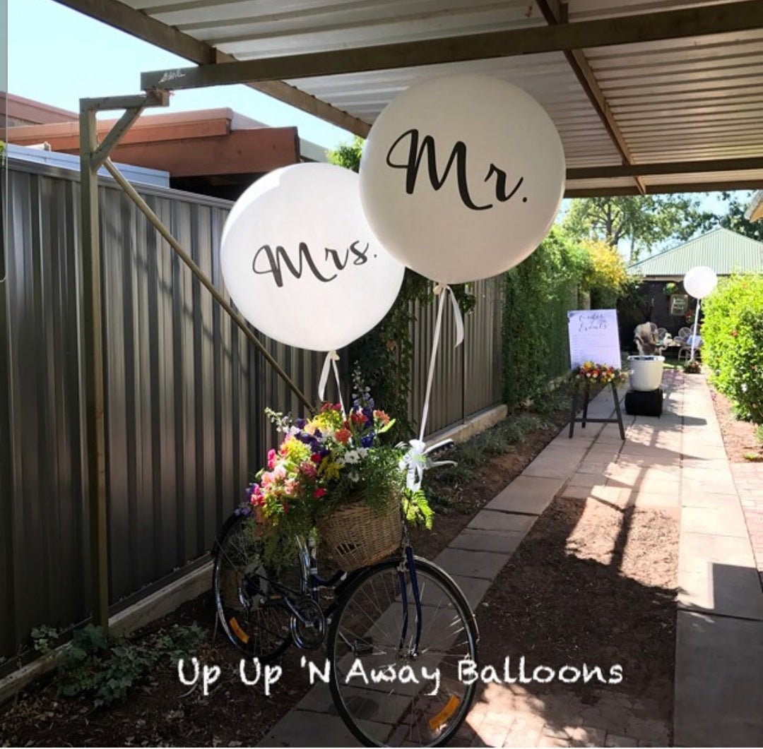 Mr & Mrs Balloons by UpUpNAwayBalloons