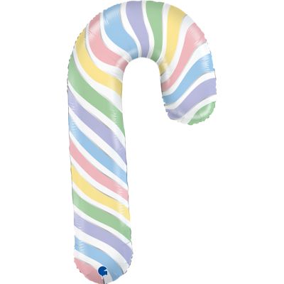 Pastel Candy Cane Santa Sack Balloon - UpUpNAwayBalloons