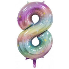 Load image into Gallery viewer, Pastel Rainbow Numbers by UpUpNAwayBalloons
