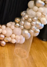 Load image into Gallery viewer, Plinths / Cake Tables for Hire (7 choices) (not available to hire without a backdrop and organic garlands) by UpUpNAwayBalloons