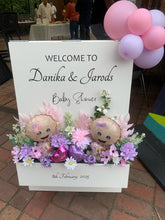 Load image into Gallery viewer, Sandwich Board Easel Package (not available to hire without a backdrop and organic garlands) - UpUpNAwayBalloons