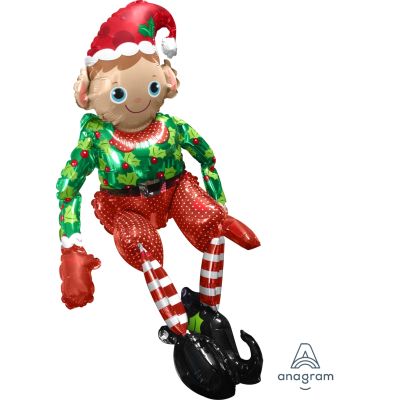 Sitting Elf - UpUpNAwayBalloons