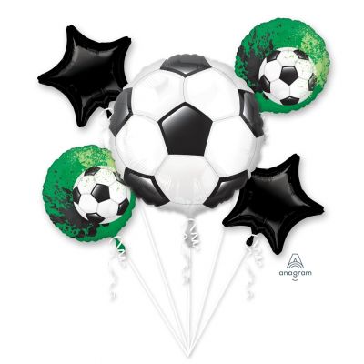 Soccer Goal Getter Birthday Helium Balloon Bouquet - UpUpNAwayBalloons