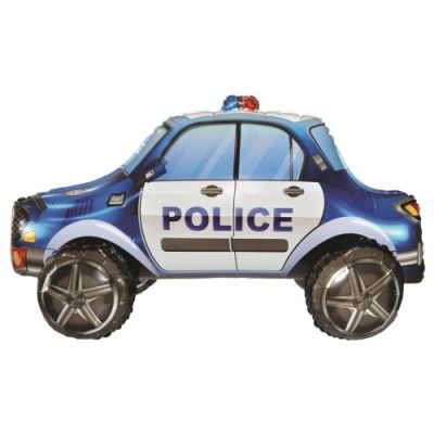Standing Police Car by UpUpNAwayBalloons