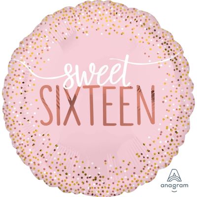 Sweet Sixteen 45cm Foil Balloon - UpUpNAwayBalloons