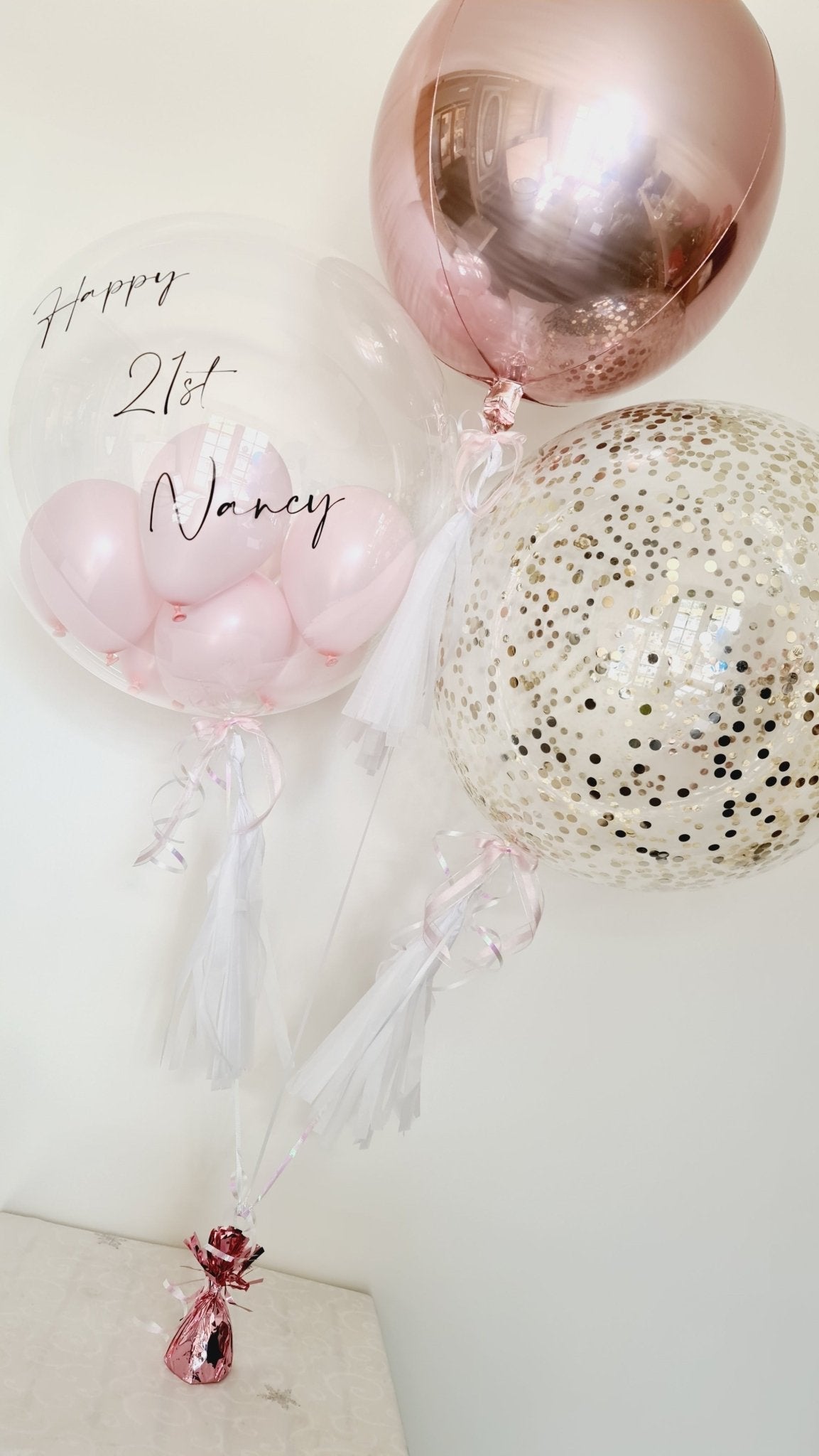 Trio Balloon Bouquet by UpUpNAwayBalloons