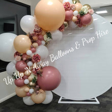 Load image into Gallery viewer, White Acrylic Gloss Backdrop for Hire - Only available when ordering Balloon Garlands also by UpUpNAwayBalloons