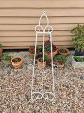 Load image into Gallery viewer, White Easel Hire (not available to hire without a backdrop and organic garlands) by UpUpNAwayBalloons