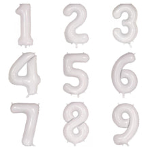 Load image into Gallery viewer, White Numbers - UpUpNAwayBalloons