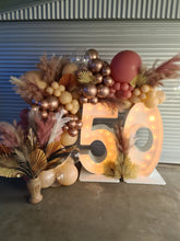 Load image into Gallery viewer, 50th Light Up Hire Numbers - Not available to hire without a Balloon Garland by UpUpNAwayBalloons