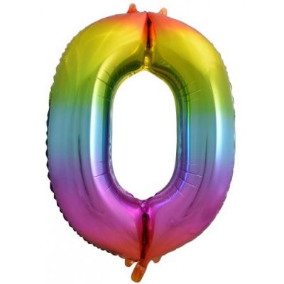 Bright Rainbow Numbers - UpUpNAwayBalloons